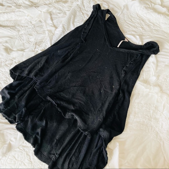 FP Black Ruffle Tank - Picture 2 of 5